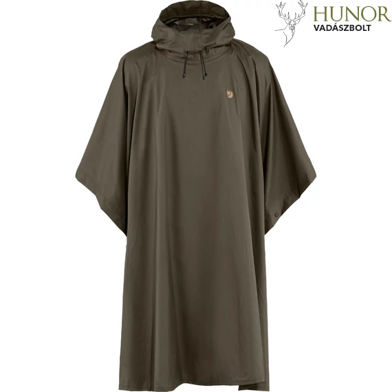 FJALLRAVEN Poncho  Dark Olive