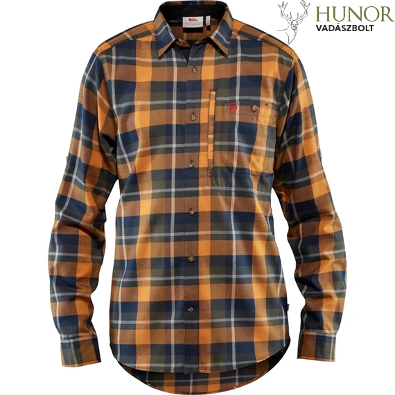 FJALLRAVEN Férfi Ing Fjallglim LS Shirt Deep Forest