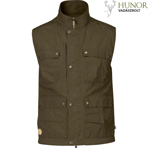 FJALLRAVEN Férfi Mellény Reporter Lite Vest Dark Olive