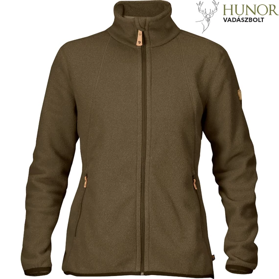 FJALLRAVEN Női Pulóver Stina Fleece Dark Olive