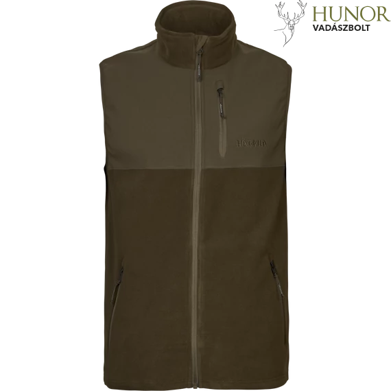 HARKILA Férfi Mellény Fjell Fleece Waistcoat Hunting Green/Willow Green