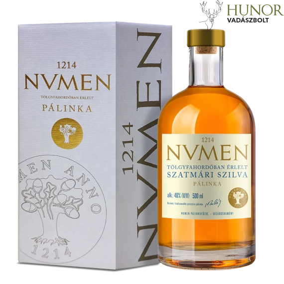 NVMEN Érlelt Szatmári Szilvapálinka 40% 0,5L Díszdobozban DRS