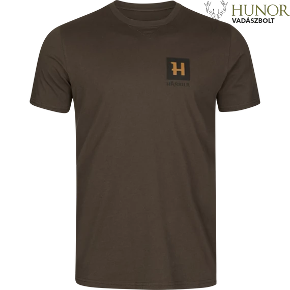 Harkila Férfi Póló T-Shirt Gorm Shadow Brown  