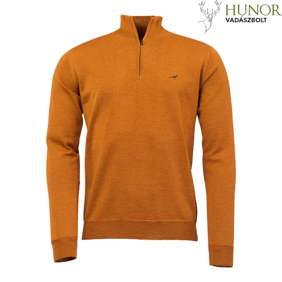 Laksen Férfi Pulóver Norfolk Zip-Neck Mustard Laksen Férfi Pulóver Norfolk Zip-Neck Mustard