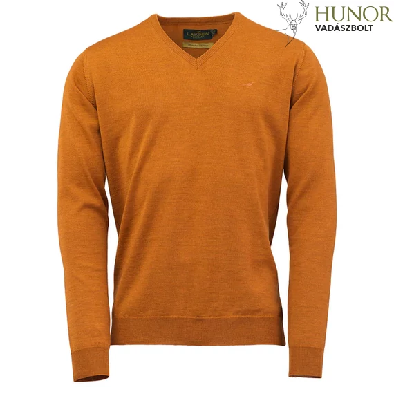 Laksen Férfi Pulóver Sussex V-Neck Mustard