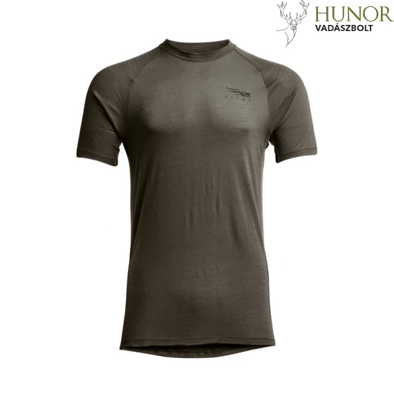 Sitka Férfi Póló Core Merino 120 SS Crew Pyrite