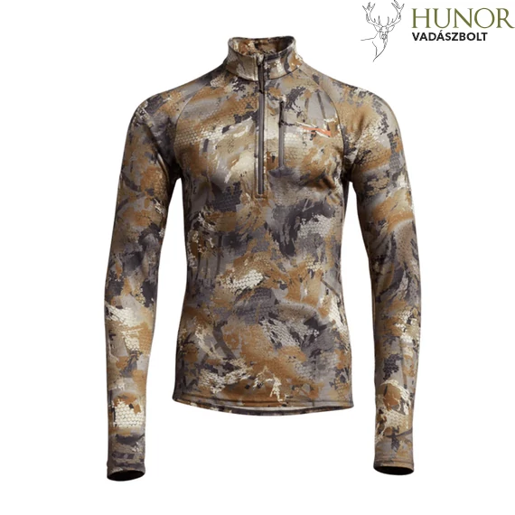 Sitka Férfi Pulóver Core Merino 220 Half-Zip Optifade Waterfowl Timber