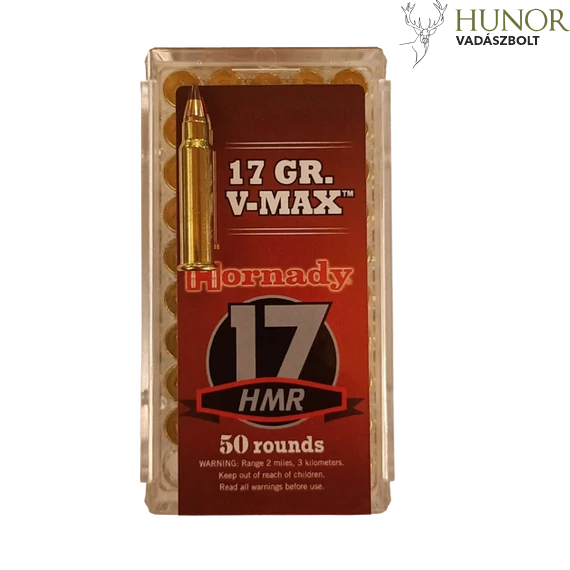 HORNADY 17 HMR V-Max 17gr