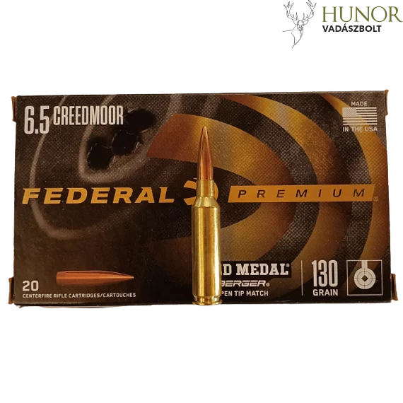 FEDERAL 6,5 Creedmoor Premium Berger Open Tip Match 130gr