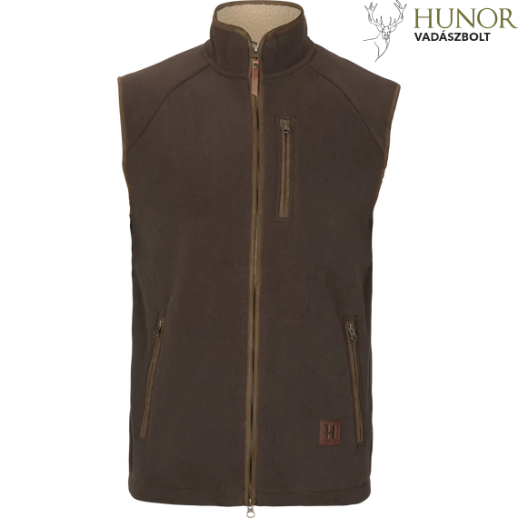 HARKILA Férfi Mellény Sandhem Sherpa Fleece Waistcoat Demitasse Brown
