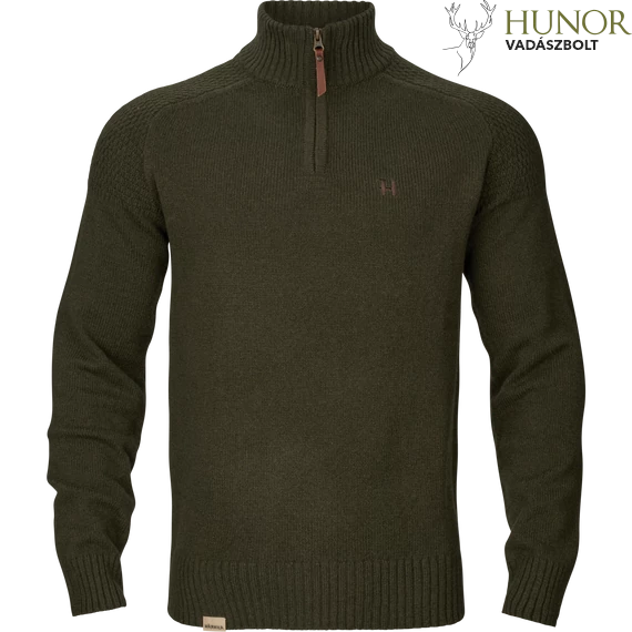 HARKILA Férfi Pulóver Vincent Merino Half Zip Pullover Rosin