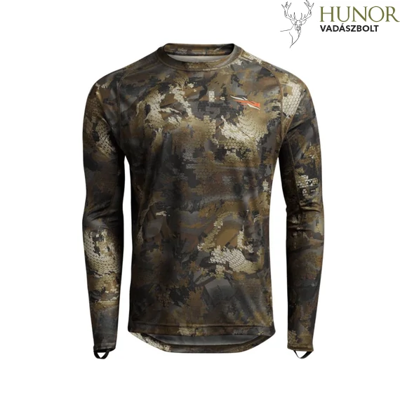SITKA Férfi Felső Merino 120 LS Crew Optifade Timber