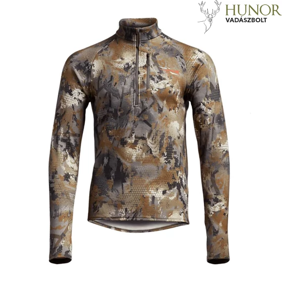 SITKA Férfi Felső Core Merino 330 Half-Zip Timber