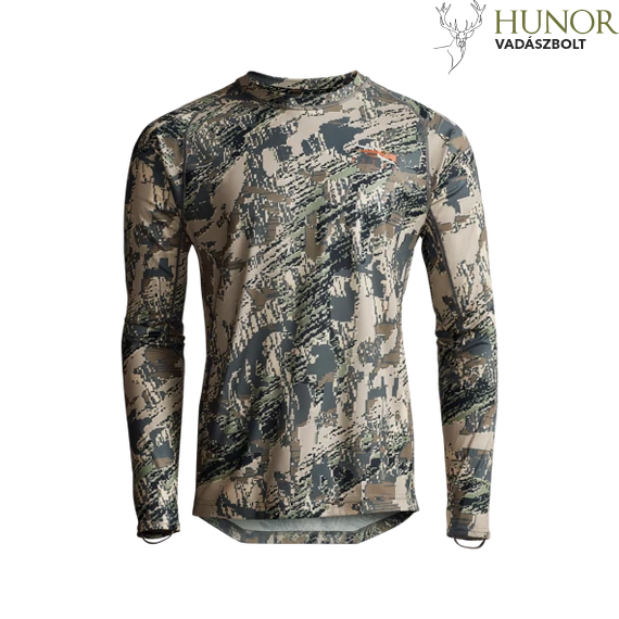 SITKA Férfi Felső Core  Lt Wt Crew-Ls Open Country