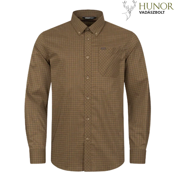 BLASER Férfi Ing Stretch Hemd Serge Olive/Grey