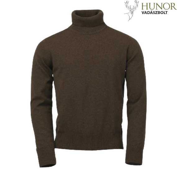 LAKSEN Férfi Garbó Trool Roll Neck Brownie