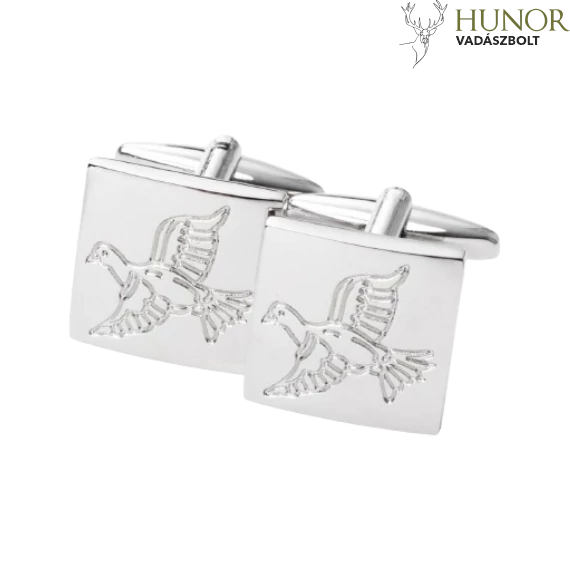 LAKSEN Mandzsettagomb Fácán Silver