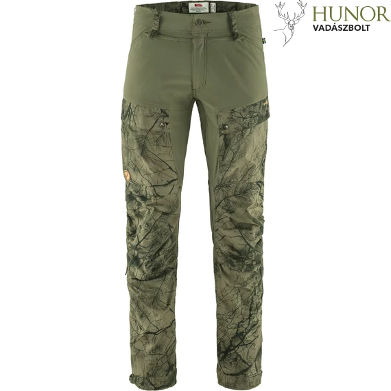 FJALLRAVEN Férfi Nadrág Keb Reg  Trousers Green Camo-Laure