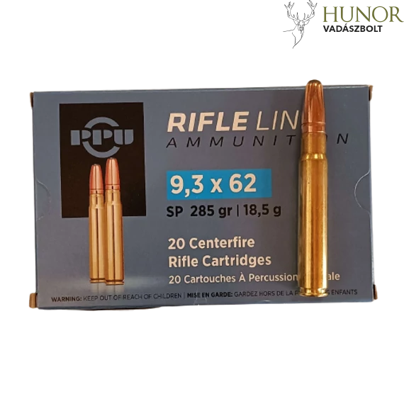 PPU 9,3x62 SP 18,5g/285gr