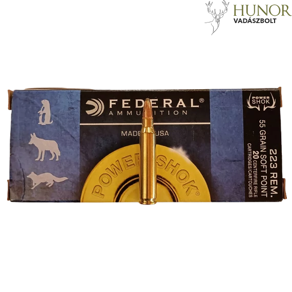 FEDERAL 223 Rem. Soft Point Power Shok 55gr