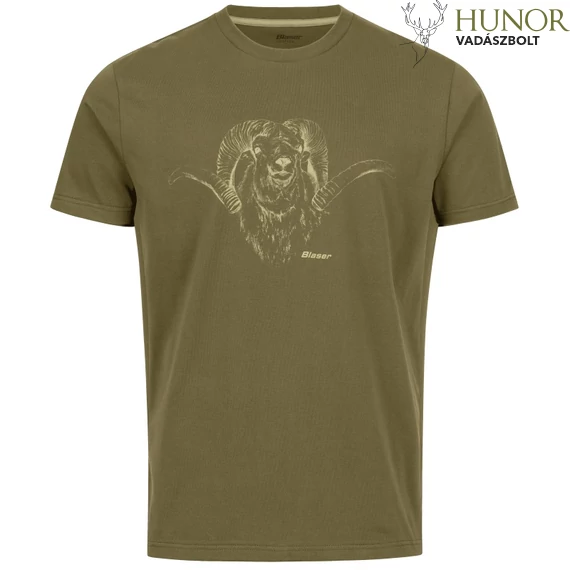 BLASER Férfi Póló T-Shirt Maurice Dark Olive