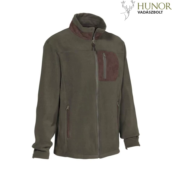 PERCUSSION Férfi Polár Pulóver Blouson Zippes Zöld