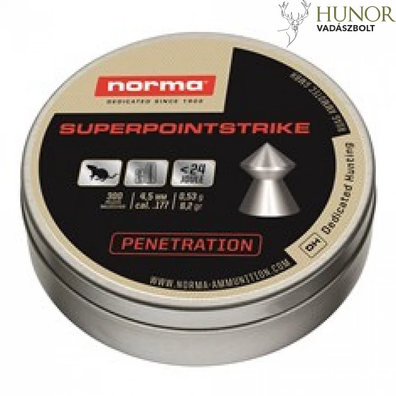 NORMA Superpoint Strike 4,5mm 0,53g Hegyes