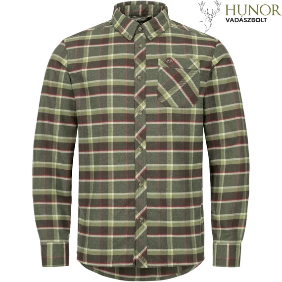 BLASER Férfi Ing HD Charles Olive/Red Checked