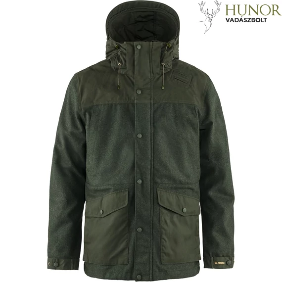 FJALLRAVEN Férfi Kabát Varmland Wool Jacket Deep Forest