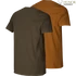 Kép 2/6 - HARKILA Férfi Póló 2db/cs Graphic T-Shirt 2-Pack W.Green/R.Clay