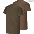 Kép 2/6 - HARKILA Férfi Póló 2db/cs Logo T-Shirt 2-Pack W.Green/S.Brown