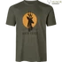 Kép 1/4 - SEELAND Férfi Póló Buck Fever T-Shirt Pine Green Melange