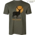 Kép 1/4 - SEELAND Férfi Póló Stag Fever T-Shirt Pine Green Melange