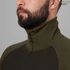 Kép 6/6 - HARKILA Férfi Aláöltözet Base Warm Zip Neck W.Green/S.Brown