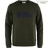 Kép 1/5 - FJALLRAVEN Férfi Pulóver Logo Sweater Deep Forest