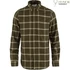 Kép 1/2 - FJALLRAVEN Férfi Ing Övik Comfort Flannel Dark Olive/Sand Stone