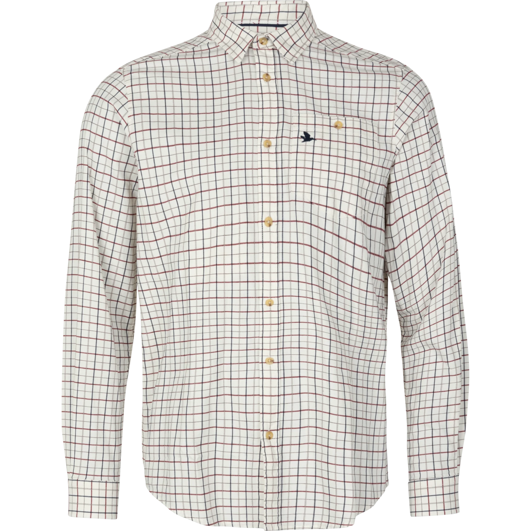 SEELAND Férfi Ing Shooting Shirt Cabernet/Blue Check