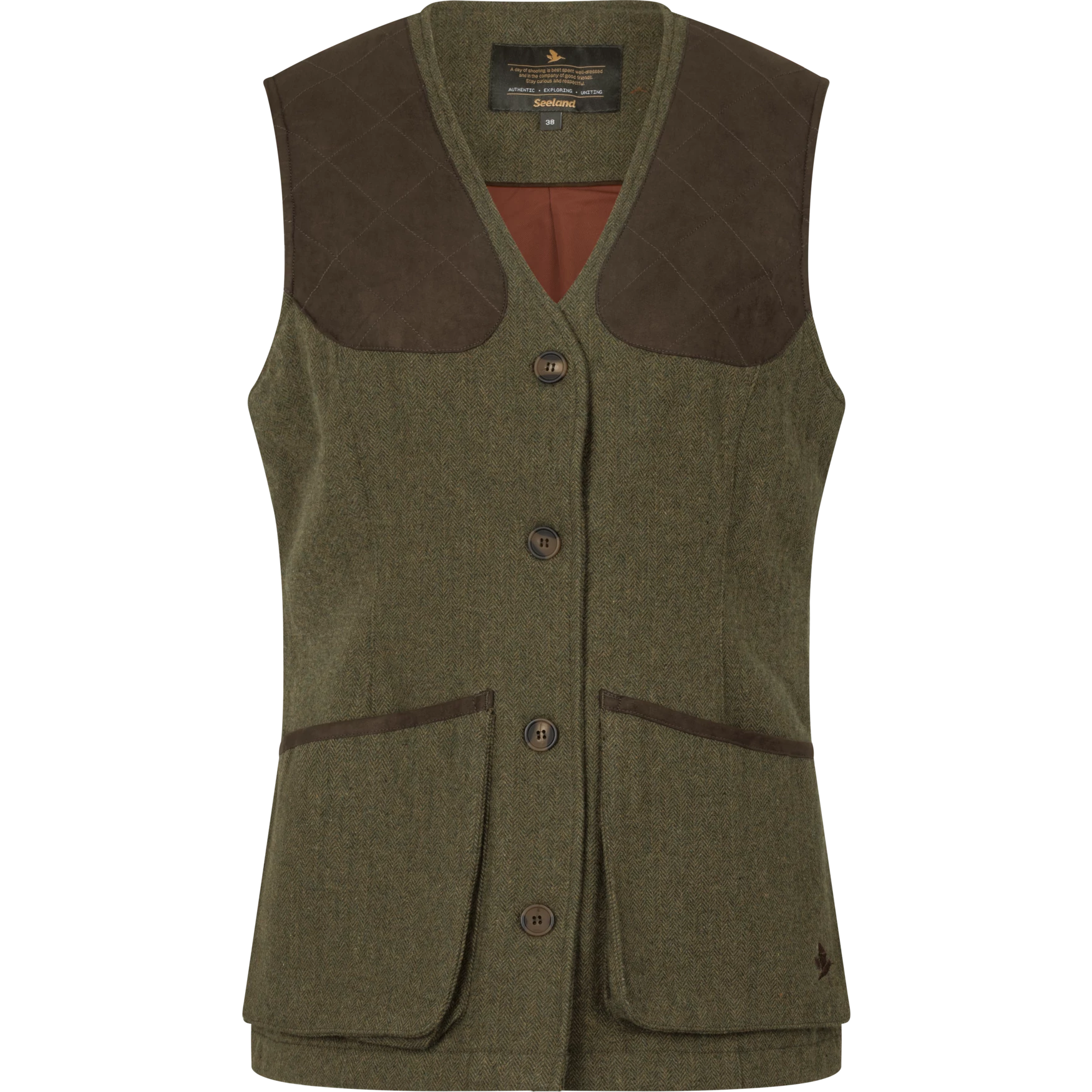 SEELAND Női Mellény Hillside Harriet Waistcoat Moss Green