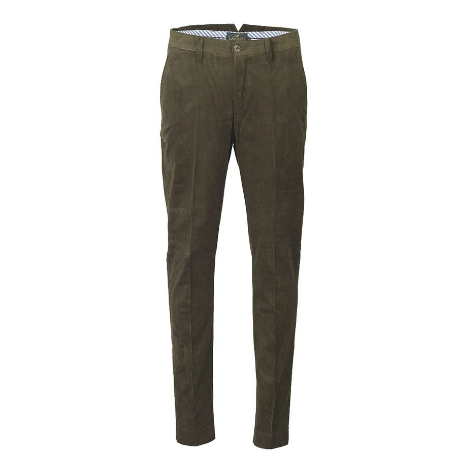 LAKSEN Férfi Nadrág Mayfair Corduroy Zöld