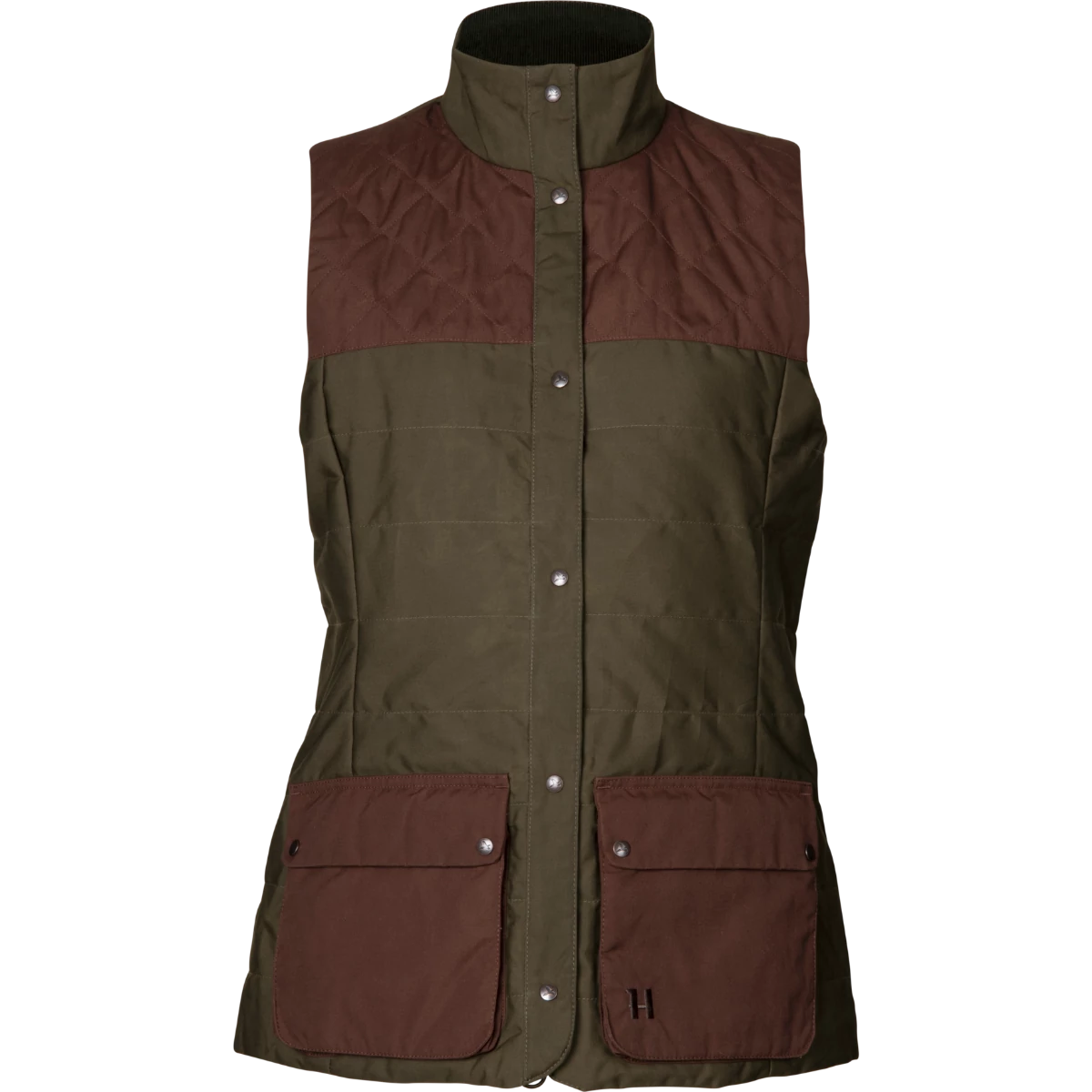 HARKILA Női Mellény Retrieve Waistcoat Warm Dark Olive/Burgundy