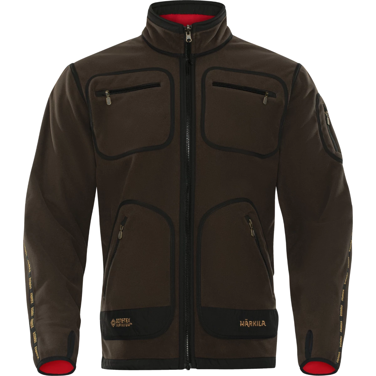 HARKILA Férfi Polár Felső Kamko Fleece Brown/Red