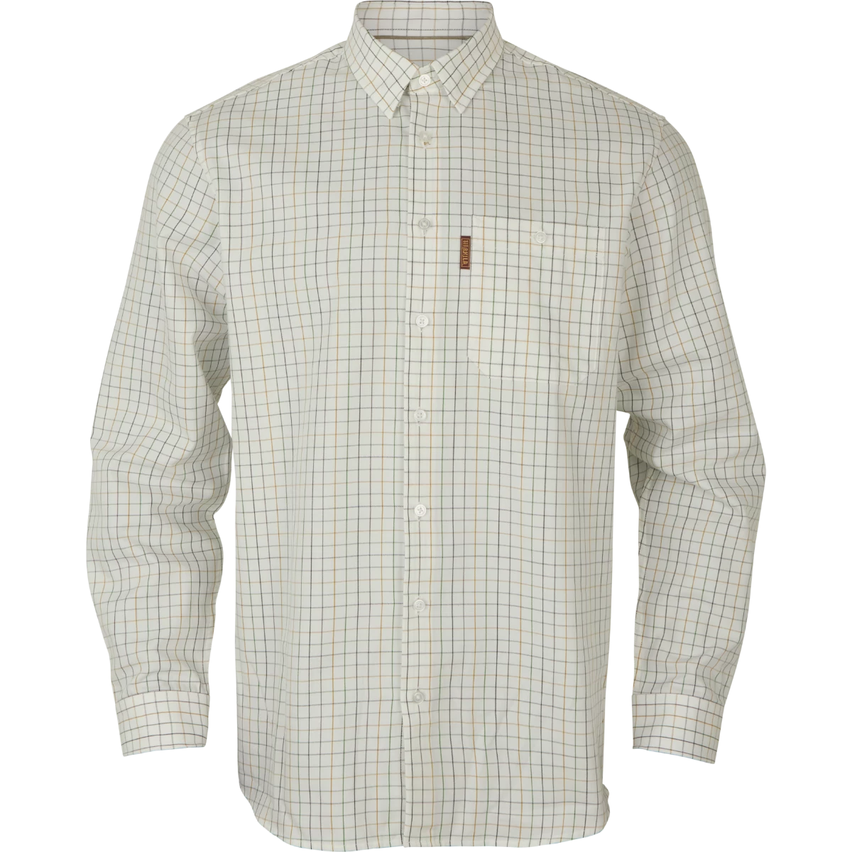 HARKILA Férfi Ing Allerston L/S Shirt Emerald Green/White