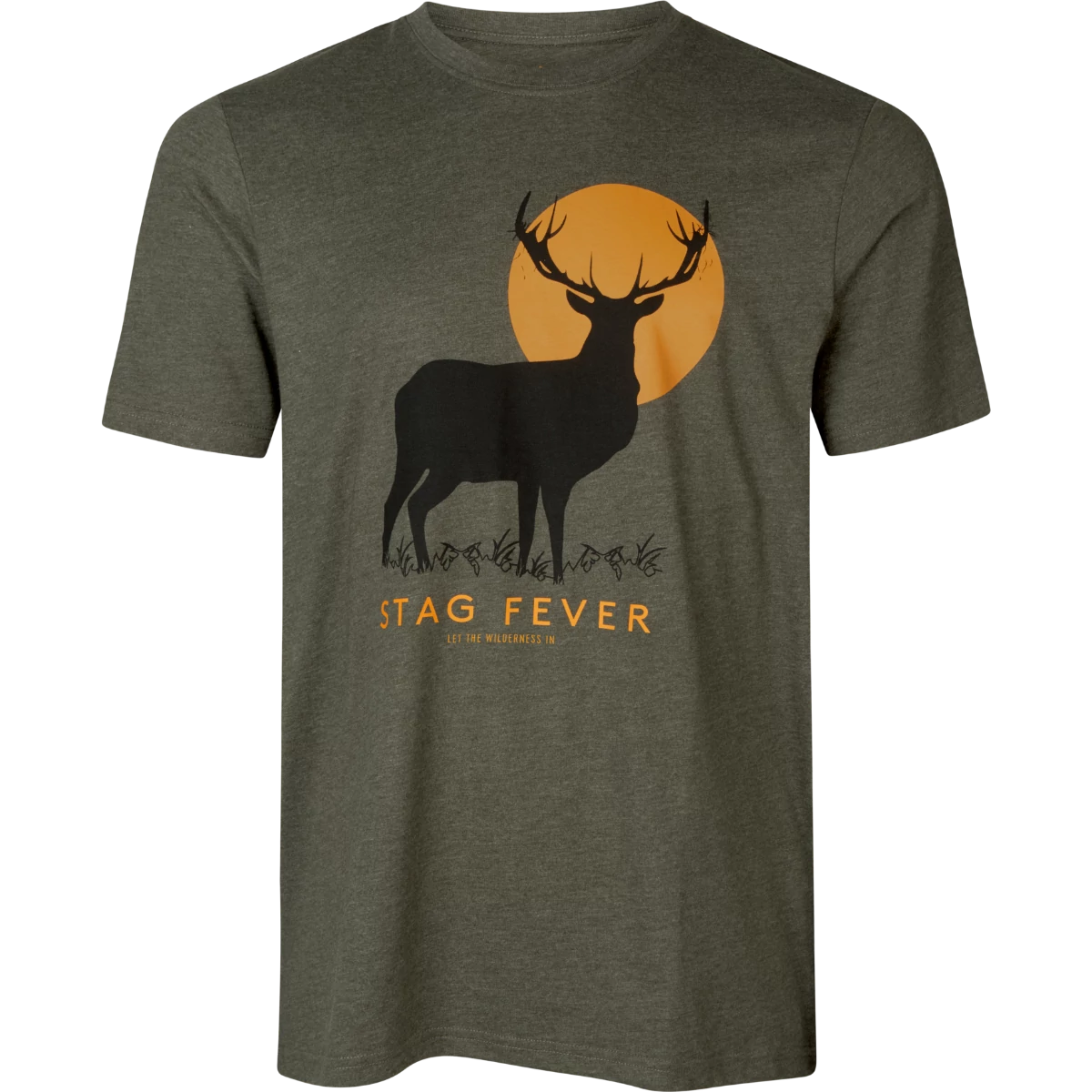 SEELAND Férfi Póló Stag Fever T-Shirt Pine Green Melange