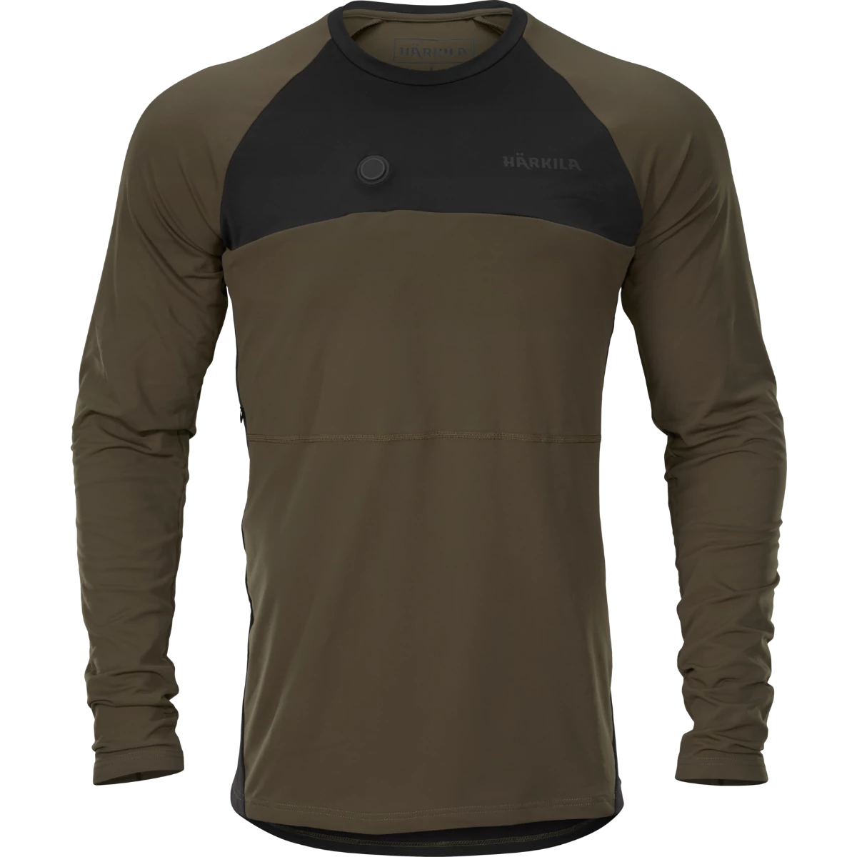 HARKILA Férfi Fűthető Pulóver Heat L/S T-Shirt W.Green/Black
