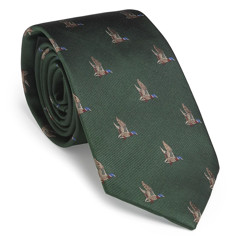 LAKSEN Nyakkendő Kacsa British Racing Green