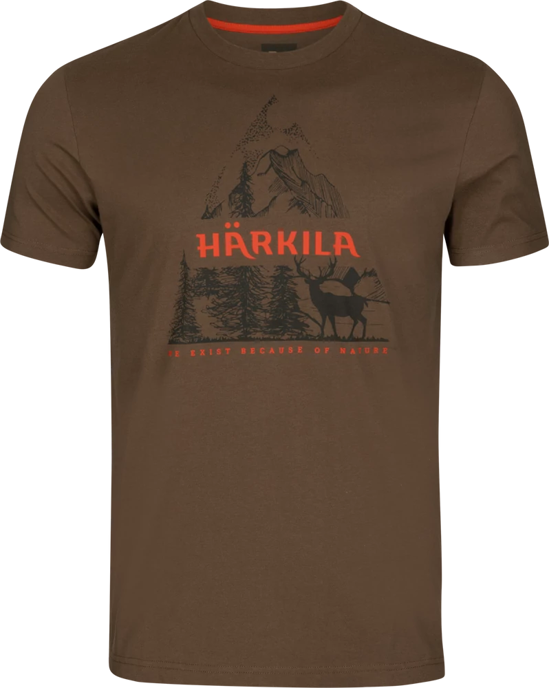 HARKILA Férfi Póló Nature S/S Slate Black
