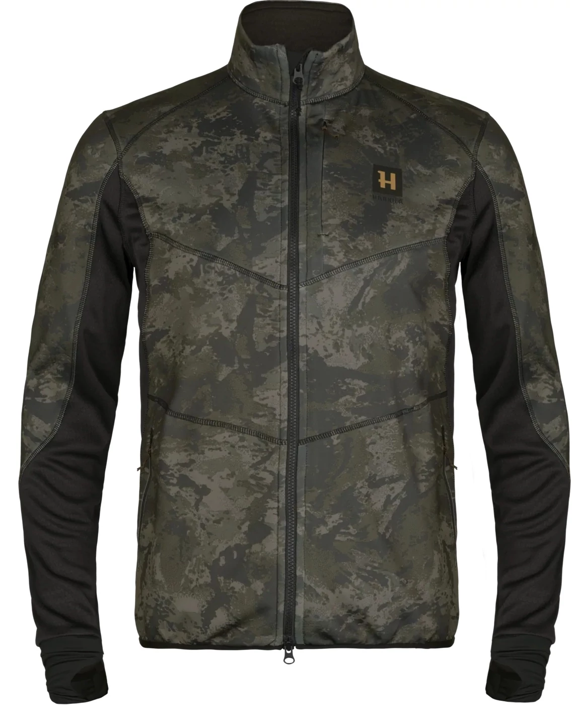 HARKILA Férfi Dzseki Noctyx Camo Fleece AXIS MSP Black