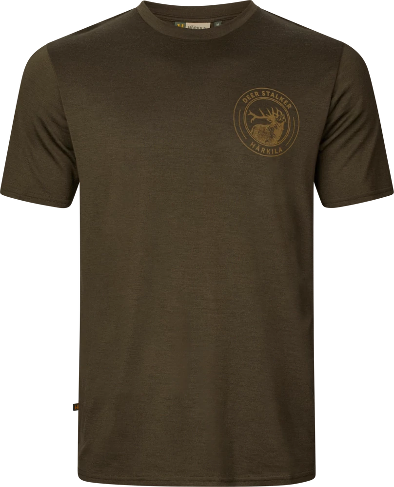 HARKILA Férfi Póló Game S/S Stag Willow Green