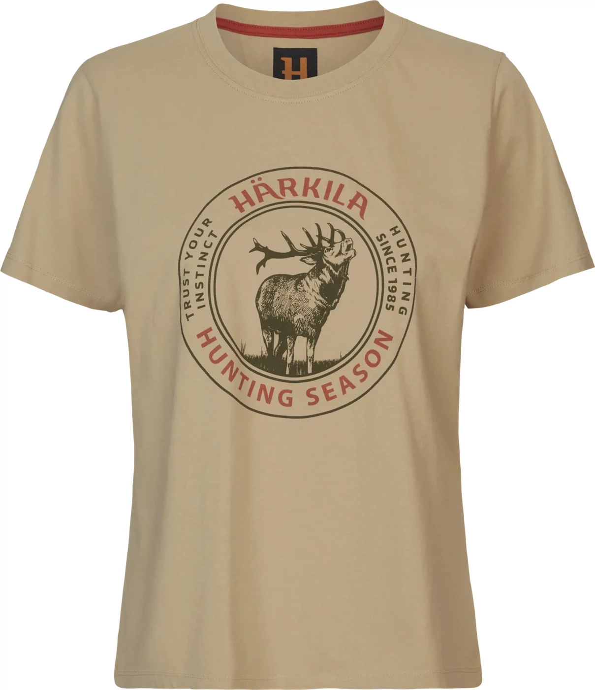 HARKILA Női Póló Stag Badge Sand