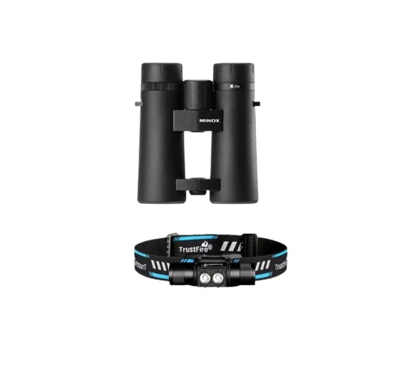 MINOX Keresőtávcső X-Lite 10X42 + TRUST Fejlámpa H5R